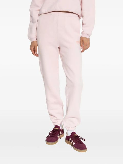 American Vintage Izubird logo-printed cuffed trousers - Pink