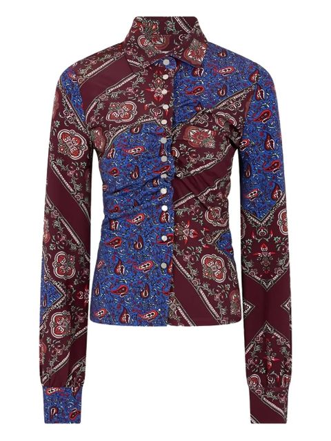 Rabanne paisley-print shirt - Purple - zdjęcie produktu nr 1