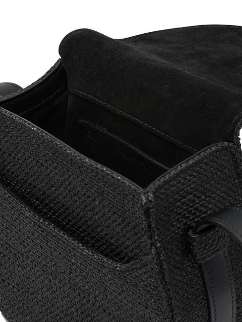 Chloé Marcie woven-detail flap shoulder bag - Black - zdjęcie produktu nr 2