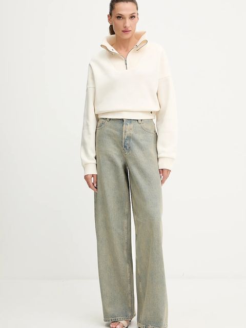 Iceberg bluza damska kolor beżowy gładka E021 6315 - zdjęcie produktu nr 2