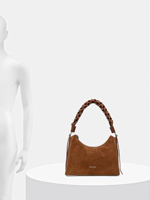 Coccinelle torebka zamszowa BOHEME SUEDE BIMATERIAL kolor brązowy E1.P6P.13.03.01