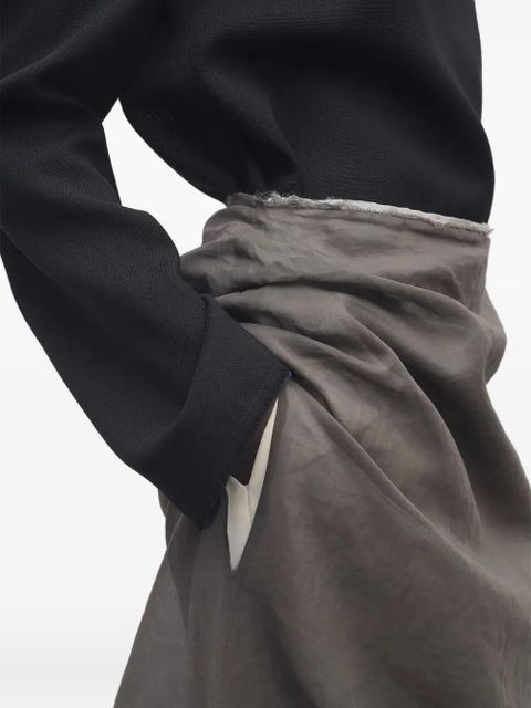 The Row Zaira front-slit maxi skirt - Brown