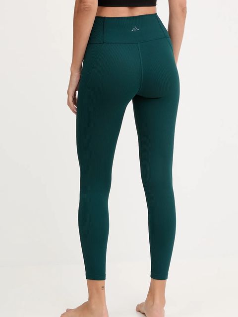 adidas Performance legginsy do jogi All me damskie kolor zielony gładkie JW7590