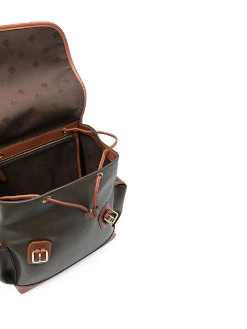 Mulberry logo plaque-detail backpack - Brown
