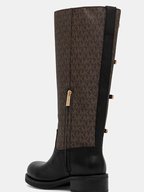 MICHAEL Michael Kors kozaki Darrington damskie kolor brązowy na płaskim obcasie 40F5DTFB7L.292