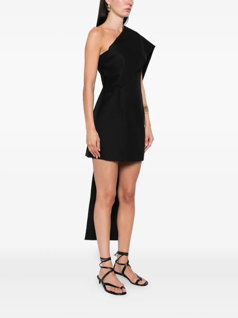 Róhe one-shoulder mini dress - Black