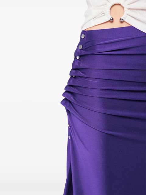 Rabanne draped midi skirt - Purple