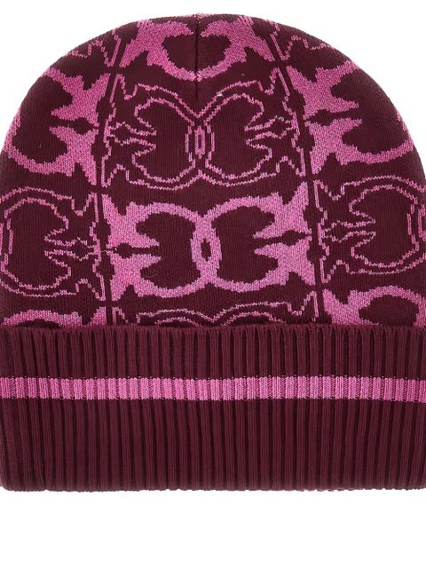 PINKO patterned beanie hat - Red - zdjęcie produktu nr 2