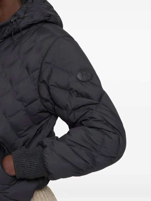 Burberry Delley Check-stitch puffer jacket - Black