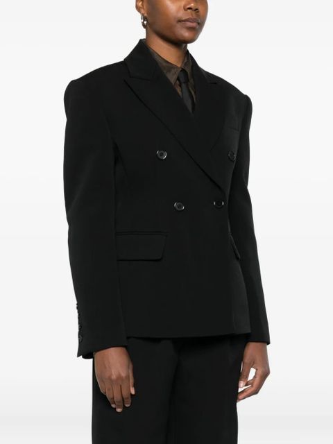 The Frankie Shop double-breasted blazer - Black