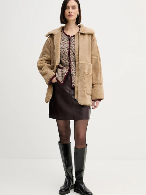 Hoss Intropia kardigan z dodatkiem wełny kolor bordowy 6312171