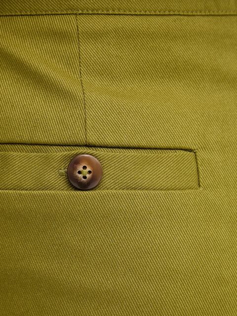 United Colors of Benetton spodnie damskie kolor zielony proste high waist 4SJCDF07J