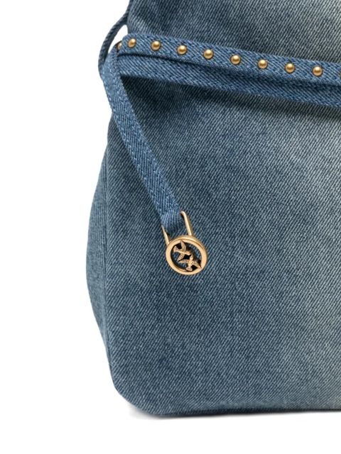 PINKO studded-strap shoulder bag - Blue
