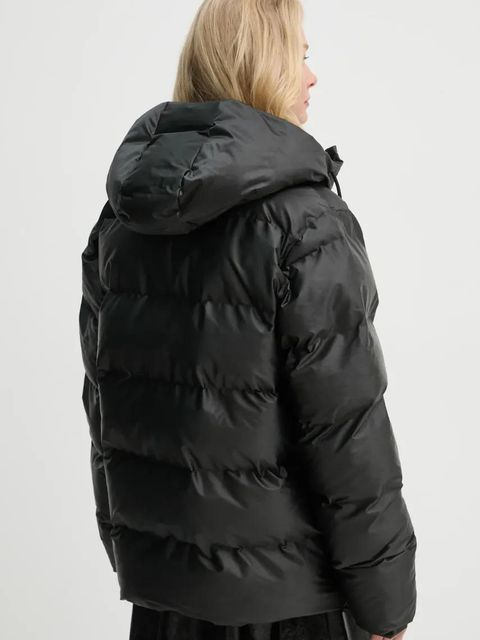 Rains kurtka Alta Puffer Cargo Jacket W3T3 kolor czarny zimowa 15350-84