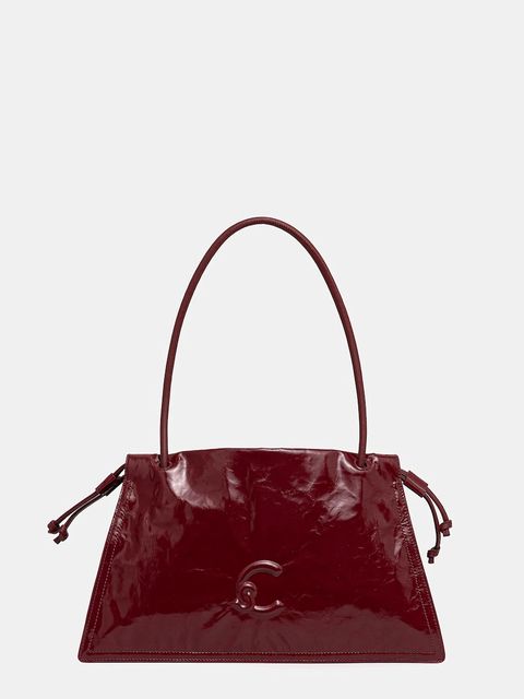 Coccinelle torebka skórzana DULSE SHINY kolor bordowy E1.TS9.13.01.01 - zdjęcie produktu nr 1