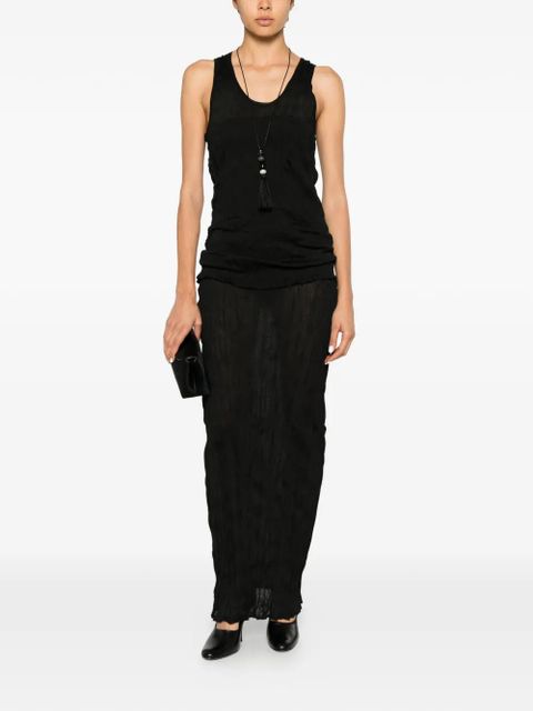 TOTEME crinkled maxi skirt - Black - zdjęcie produktu nr 2