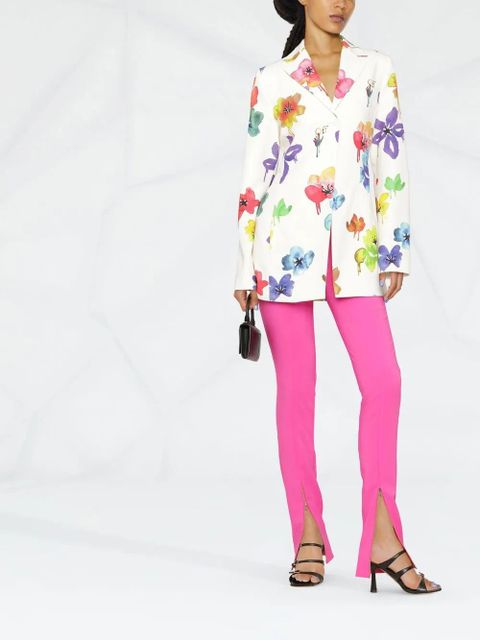 Off-White floral-print single-breasted blazer - Neutrals - zdjęcie produktu nr 2