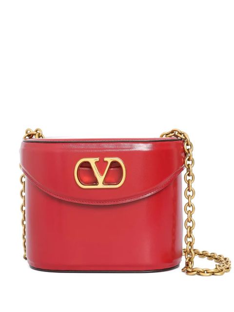 Valentino Garavani V-logo chain mini bag - Red - zdjęcie produktu nr 1