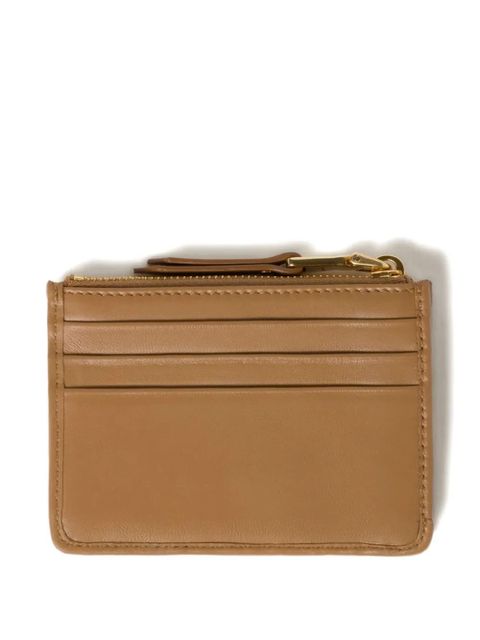 Miu Miu Matelassé leather card holder - Neutrals