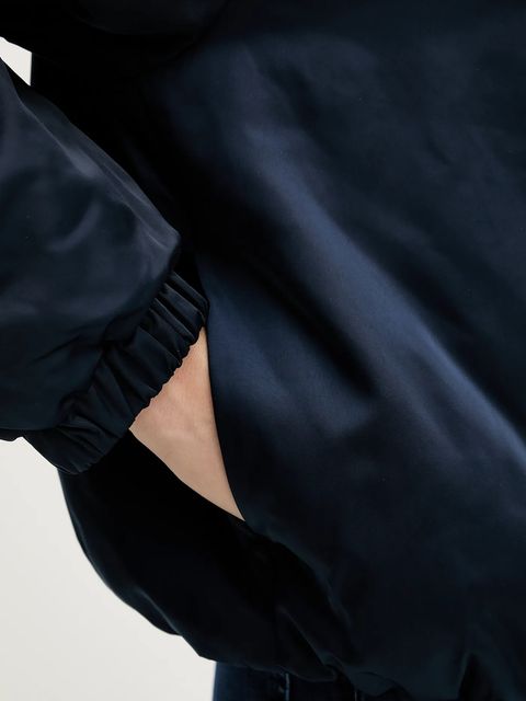 Tommy Hilfiger kurtka bomber kolor granatowy zimowa WW0WW47744