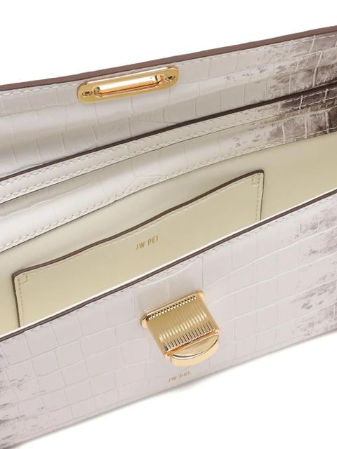 JW Pei croc-embossed cross body bag - White