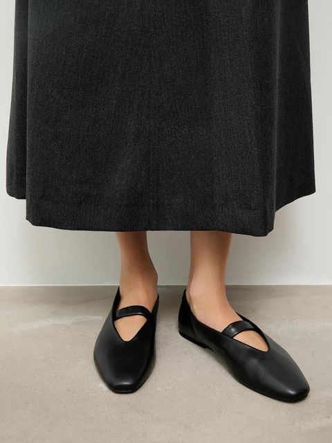 Answear.LAB baleriny skórzane kolor czarny - zdjęcie produktu nr 1