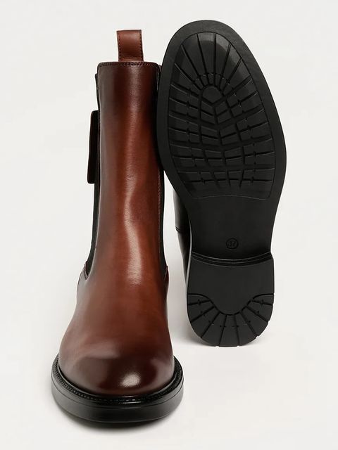 Karl Lagerfeld sztyblety BLAKE damskie kolor brązowy na płaskim obcasie KL41460