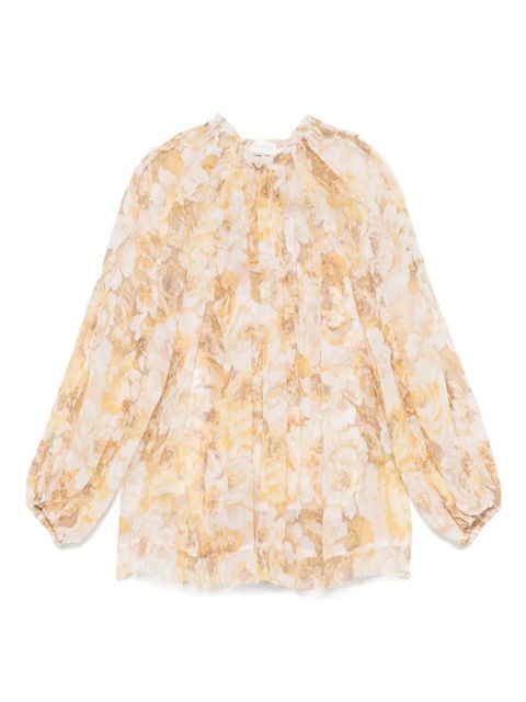 ZIMMERMANN frill-detail billow blouse - Neutrals - zdjęcie produktu nr 1