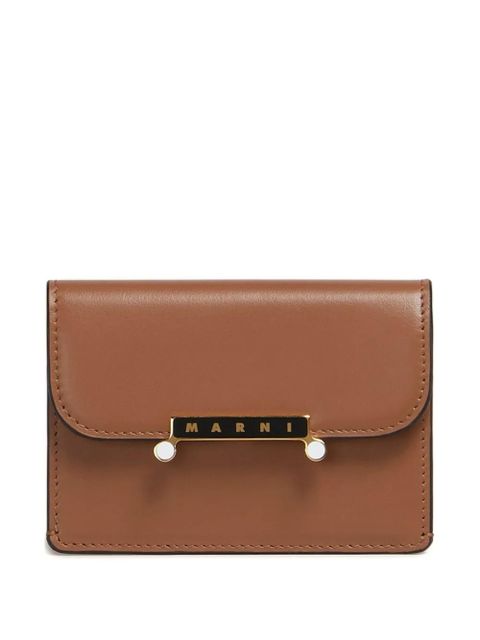 Marni leather cardholder - Brown - zdjęcie produktu nr 1