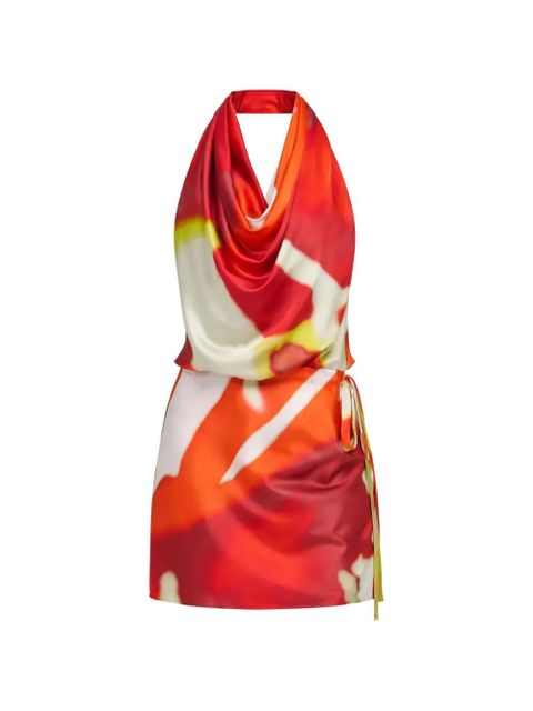 STAUD Liora silk dress - Red - zdjęcie produktu nr 1