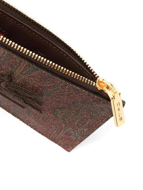 ETRO Paisley-print cardholder - Brown