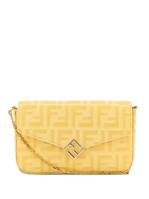 FENDI FF Diamonds logo-embellished wallet - Yellow - zdjęcie produktu nr 1