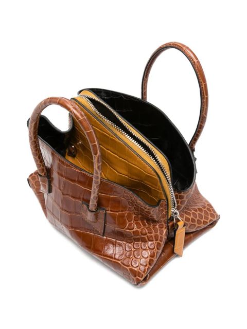 The Attico mini Le Passeggiata tote bag - Brown