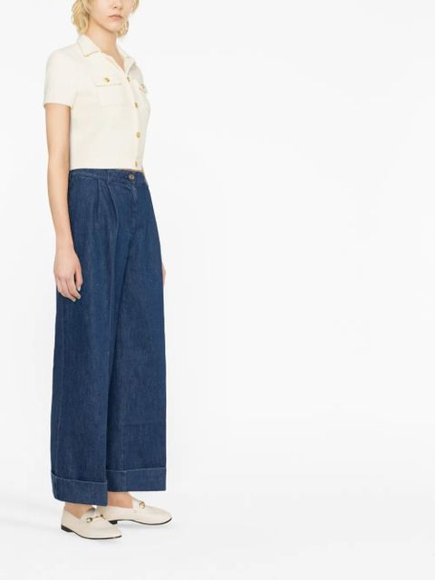 Gucci mid-rise wide-leg jeans - Blue