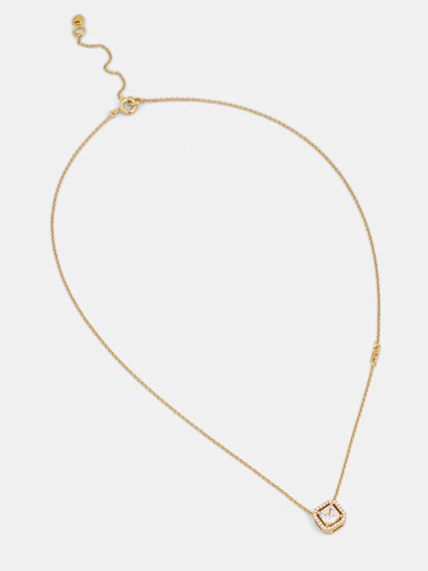 Michael Kors naszyjnik z zawieszką damski ze srebra pozłacanego z cyrkonią - zdjęcie produktu nr 1