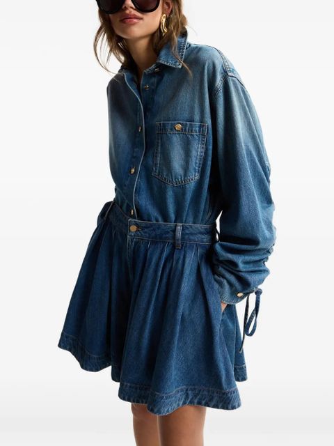 Essentiel Antwerp drawstring-sleeve shirt - Blue