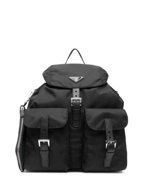 Prada buckle flap backpack - Black - zdjęcie produktu nr 1