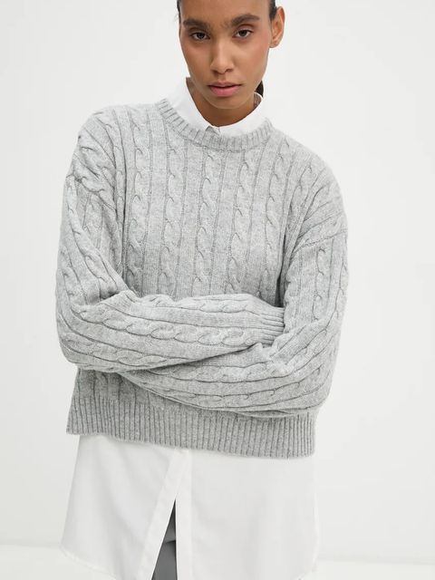 2NDDAY sweter z domieszką wełny Quito damski kolor szary 2245340456