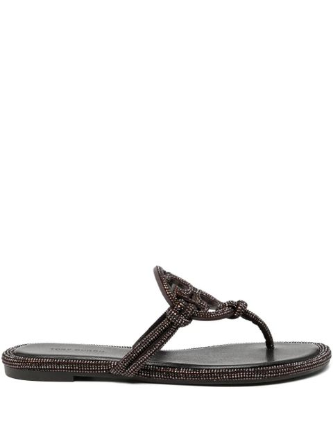 Tory Burch crystal embellished sandals - Brown - zdjęcie produktu nr 1