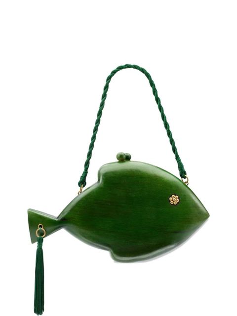 Simon Miller fish-shape clutch bag - Green - zdjęcie produktu nr 1