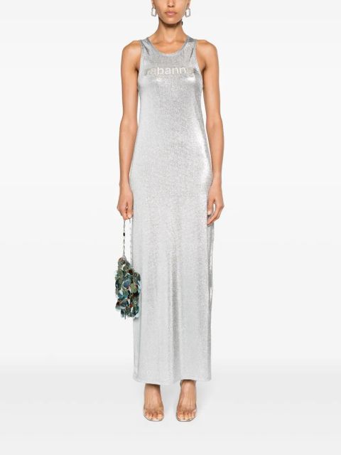 Rabanne metallic-finish sleeveless dress - Silver - zdjęcie produktu nr 2