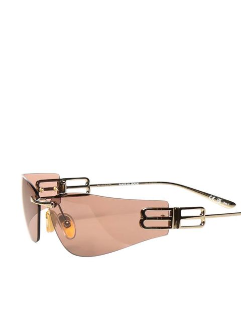 Balenciaga Gossip D-frame rimless sunglasses - Brown