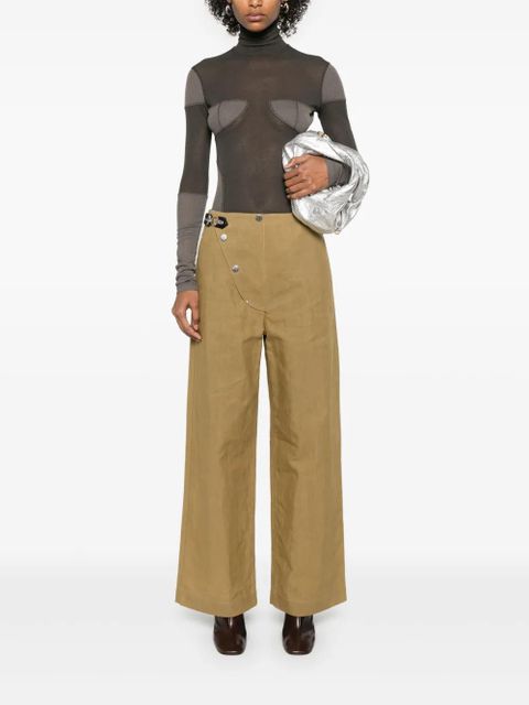 Nanushka patchwork T-shirt - Green - zdjęcie produktu nr 2