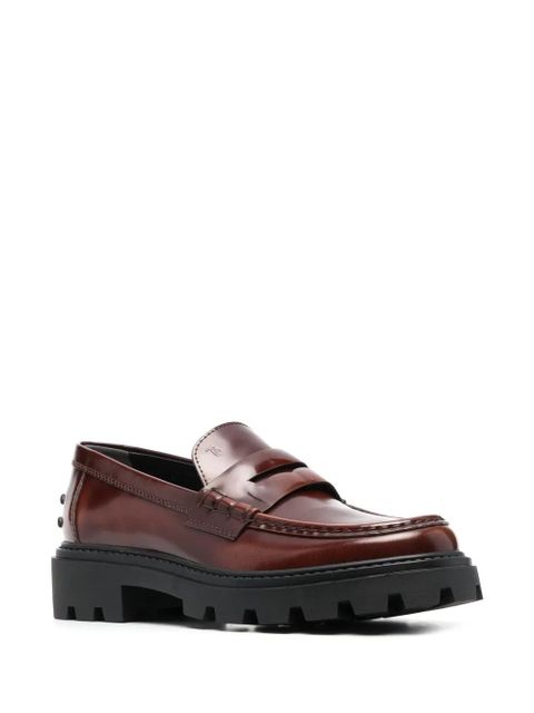 Tod's spike-stud embellished loafers - Brown - zdjęcie produktu nr 2