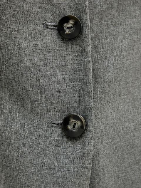 Sisley marynarka kolor szary jednorzędowa gładka 2V99LW03K - zdjęcie produktu nr 2