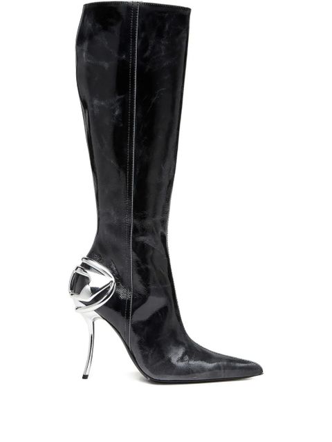 Diesel 105mm D-Ten & Half knee-high boots - Black - zdjęcie produktu nr 1