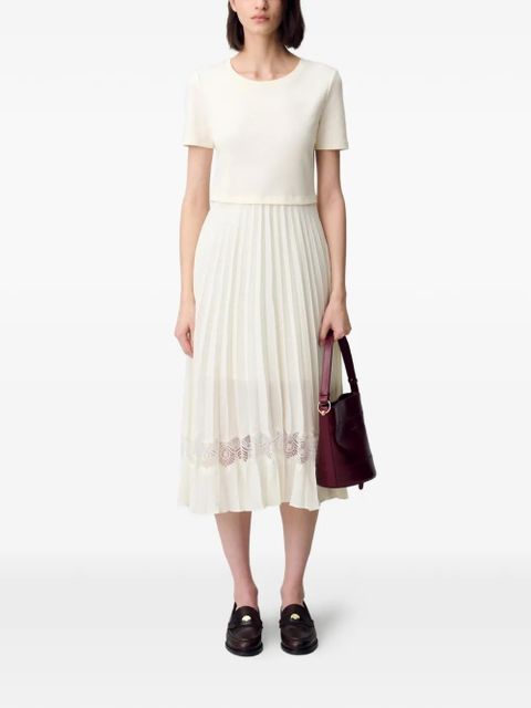 Claudie Pierlot layered midi dress - Neutrals