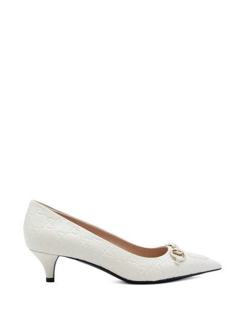 Gucci Horsebit pattern pumps - White - zdjęcie produktu nr 1