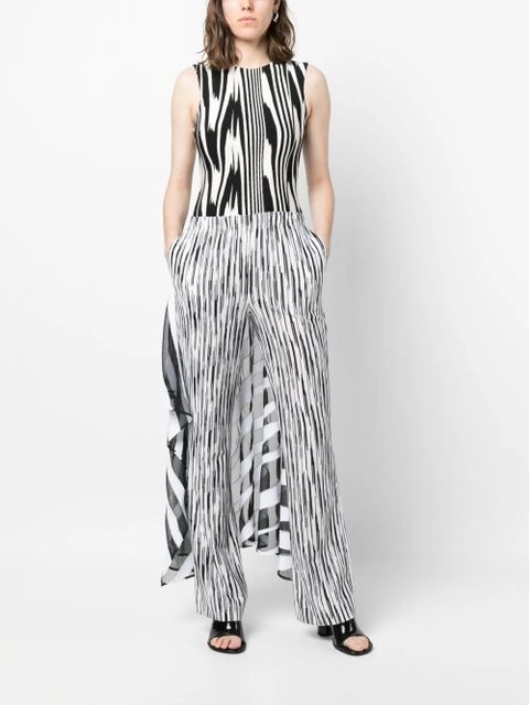 Missoni abstract-print sleeveless bodysuit - Black