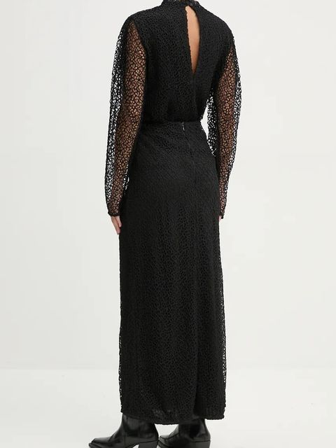 IRO spódnica kolor czarny maxi prosta WM31FILLINA